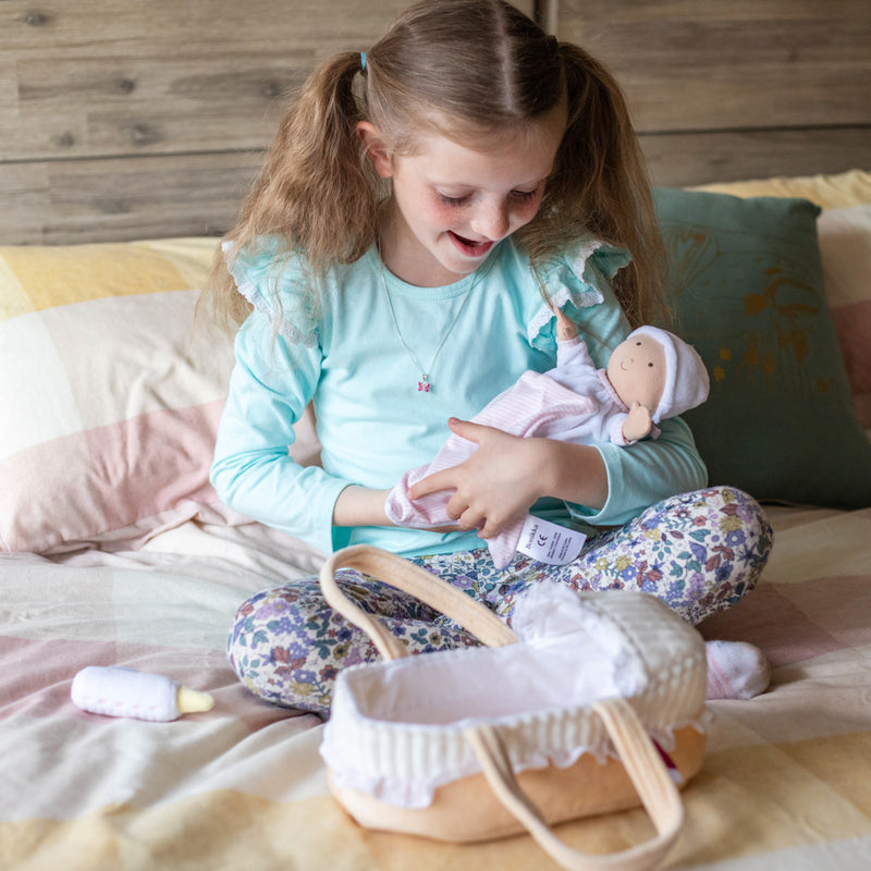 Grace Baby Doll in Carry Cot With Accessories