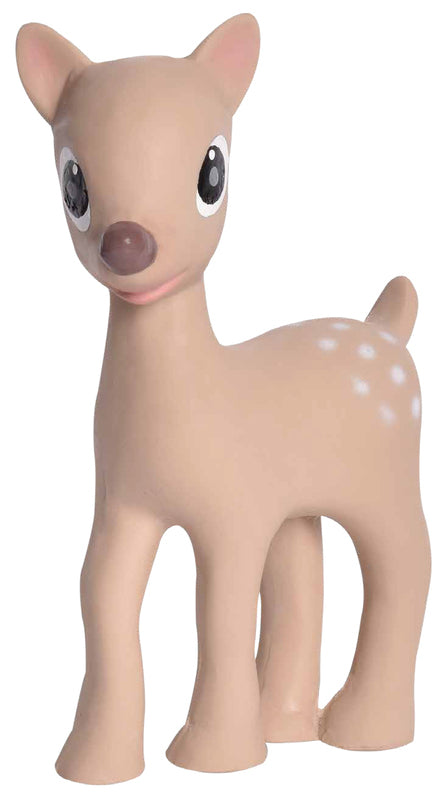 Tikiri Ralphie Deer Rubber Teether Rattle & Bath Toy