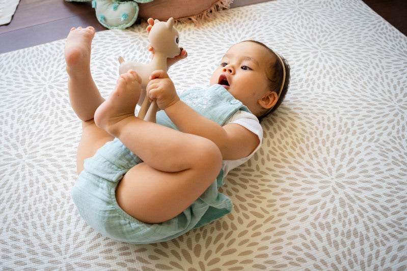 Tikiri Ralphie Deer Rubber Teether Rattle & Bath Toy