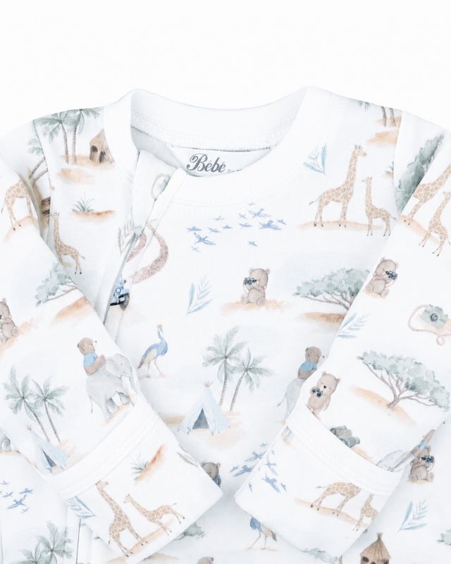 Brady L/S Zipsuit - Brady Print