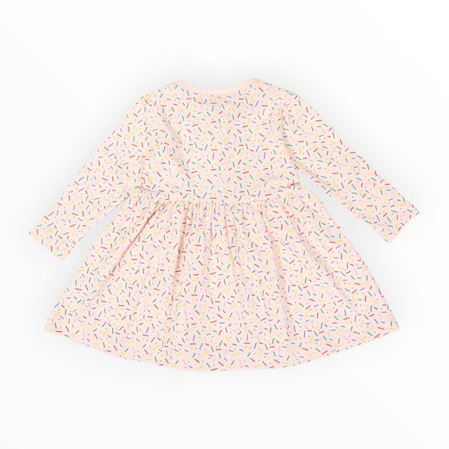 Sprinkles Cotton Dress - Pink