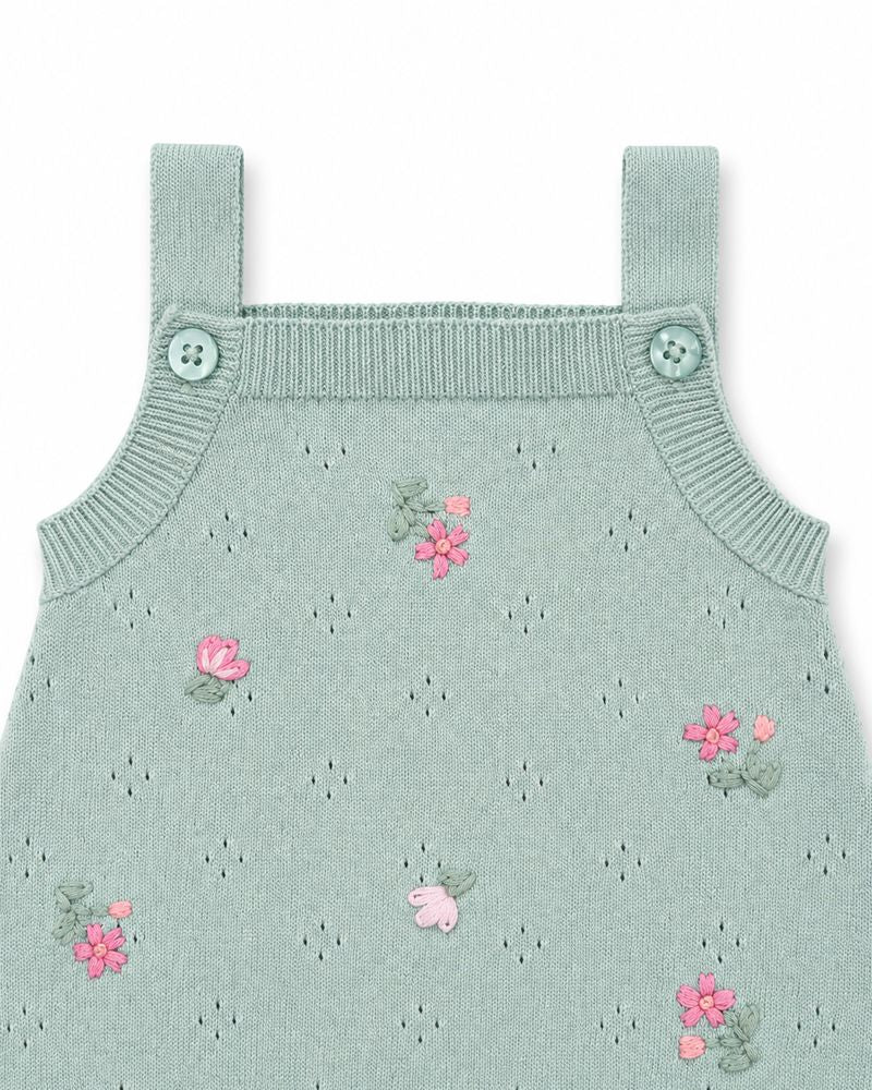 Chelsea Hand Emb Bodysuit - Sage