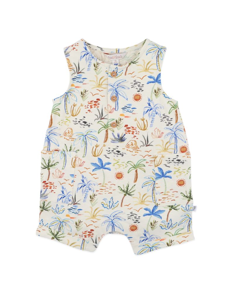 Havanna Button Up Romper - Havanna Print