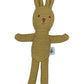 Knitted Bunny Rattle - Mustard