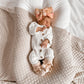 Knitted Cotton Ribbed Romper - Milk