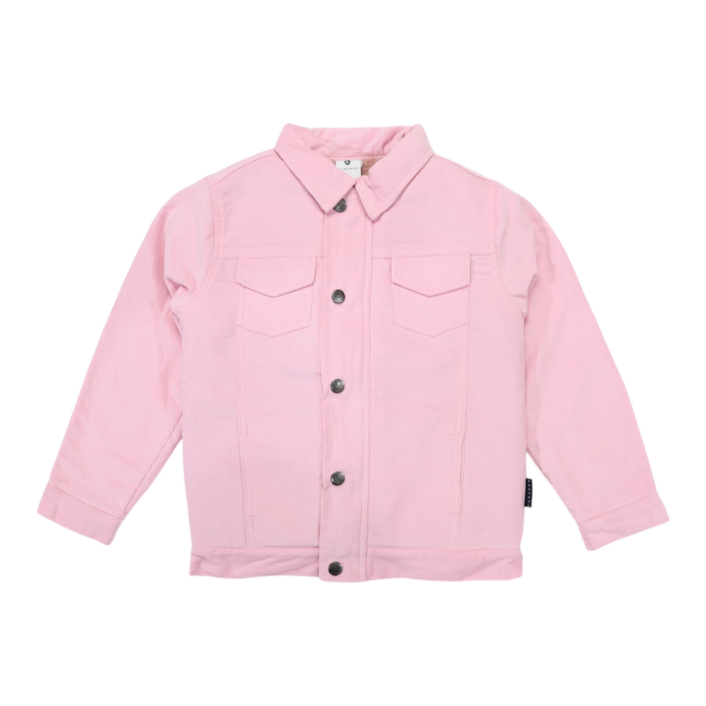 Sherpa Lined Cord Jacket - Pink