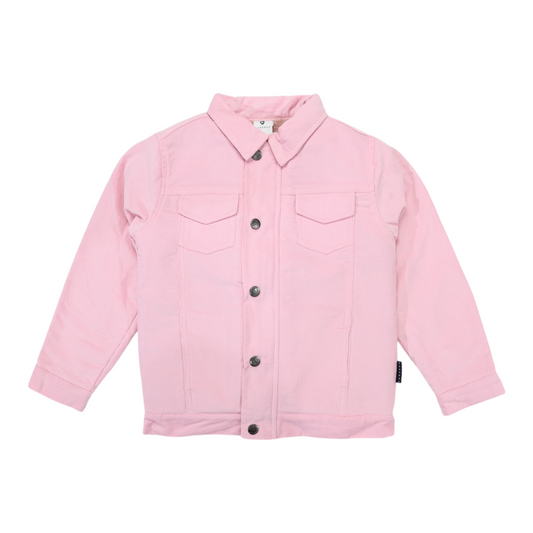 Sherpa Lined Cord Jacket - Pink