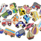 Magnetic Fridge Friends 20Pc  - Transport Vehicles