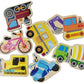 Magnetic Fridge Friends 20Pc  - Transport Vehicles