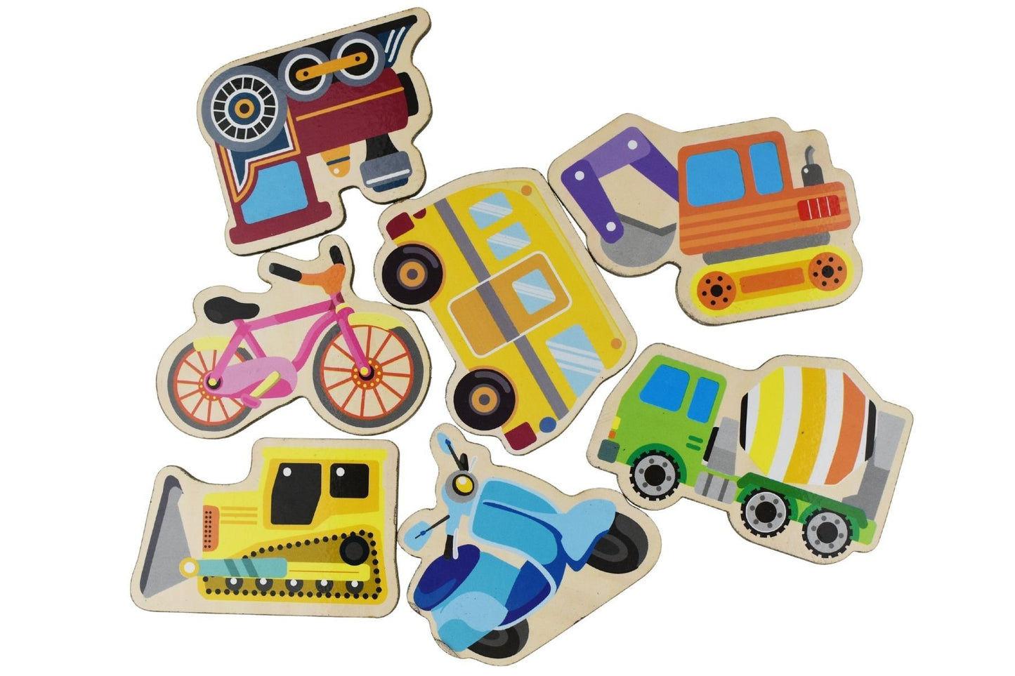 Magnetic Fridge Friends 20Pc  - Transport Vehicles
