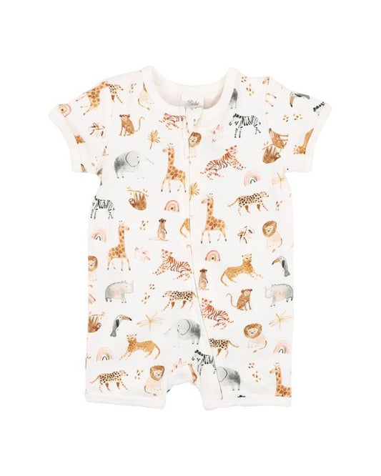 Billie S/S Zipsuit - Billie Print