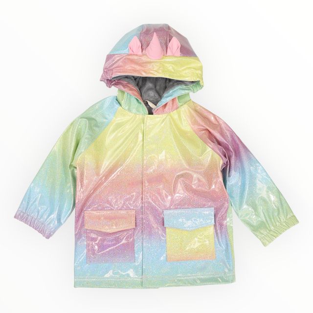 Raincoat Unicorn Glitter Rainbow