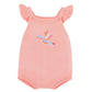 Songbird Embroidered Knit Bodysuit - Shell Pink