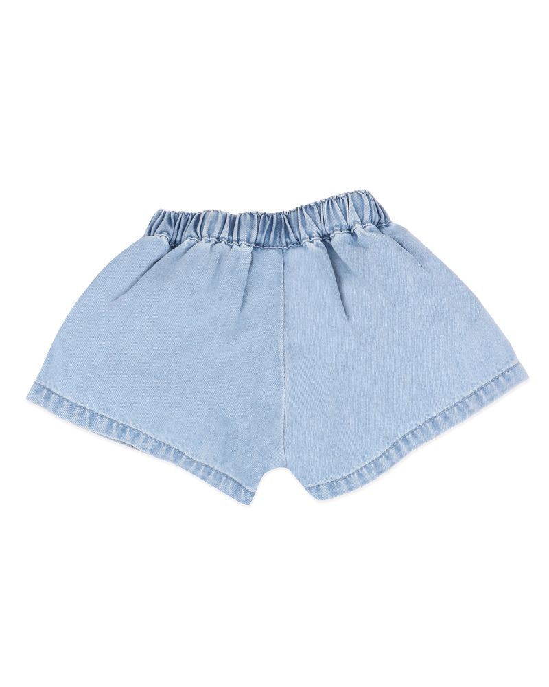 Girls Denim Shorts - Light Indigo