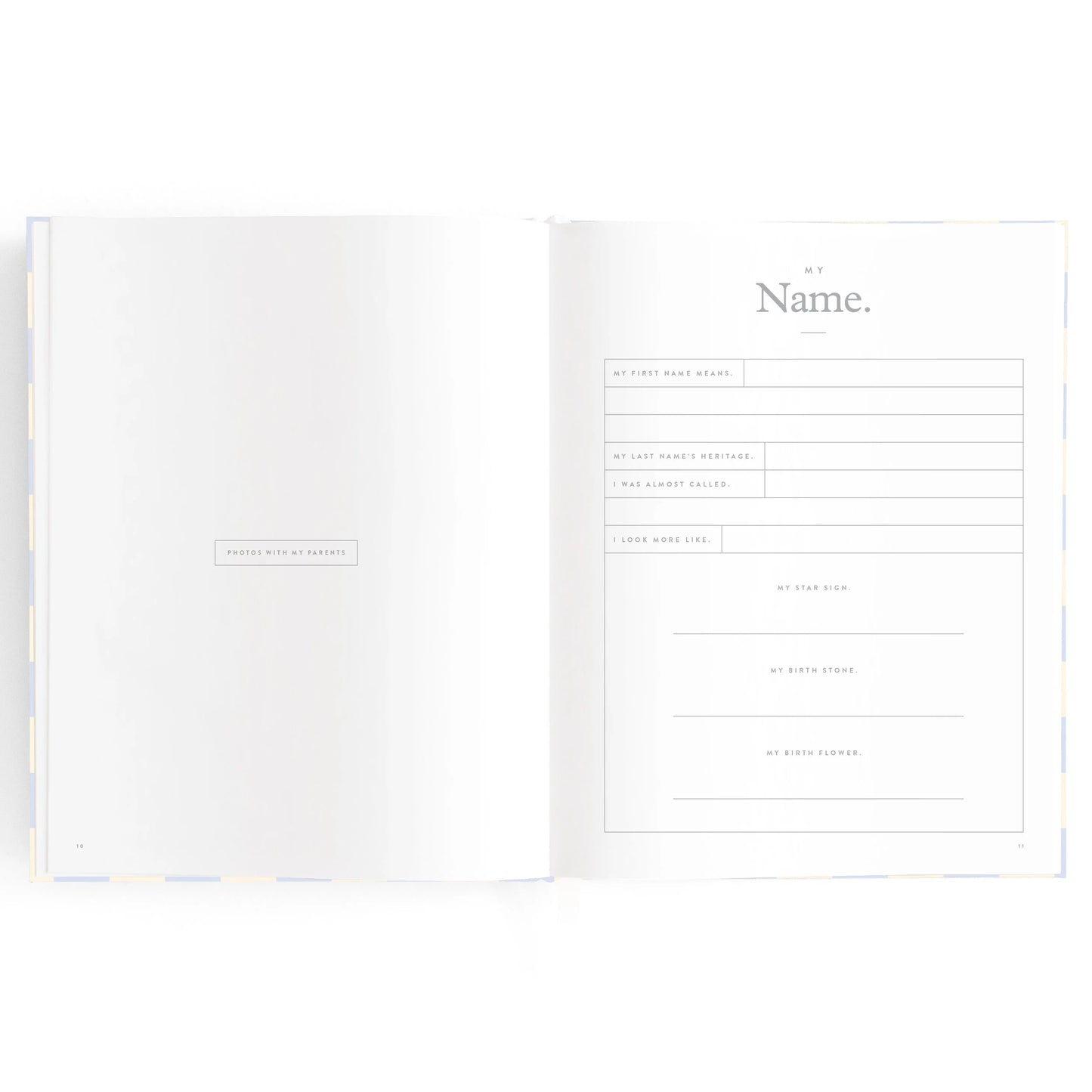 Baby Book - Blue Check