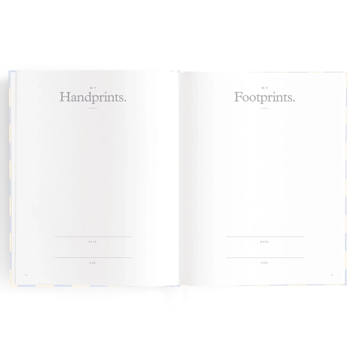 Baby Book - Blue Check