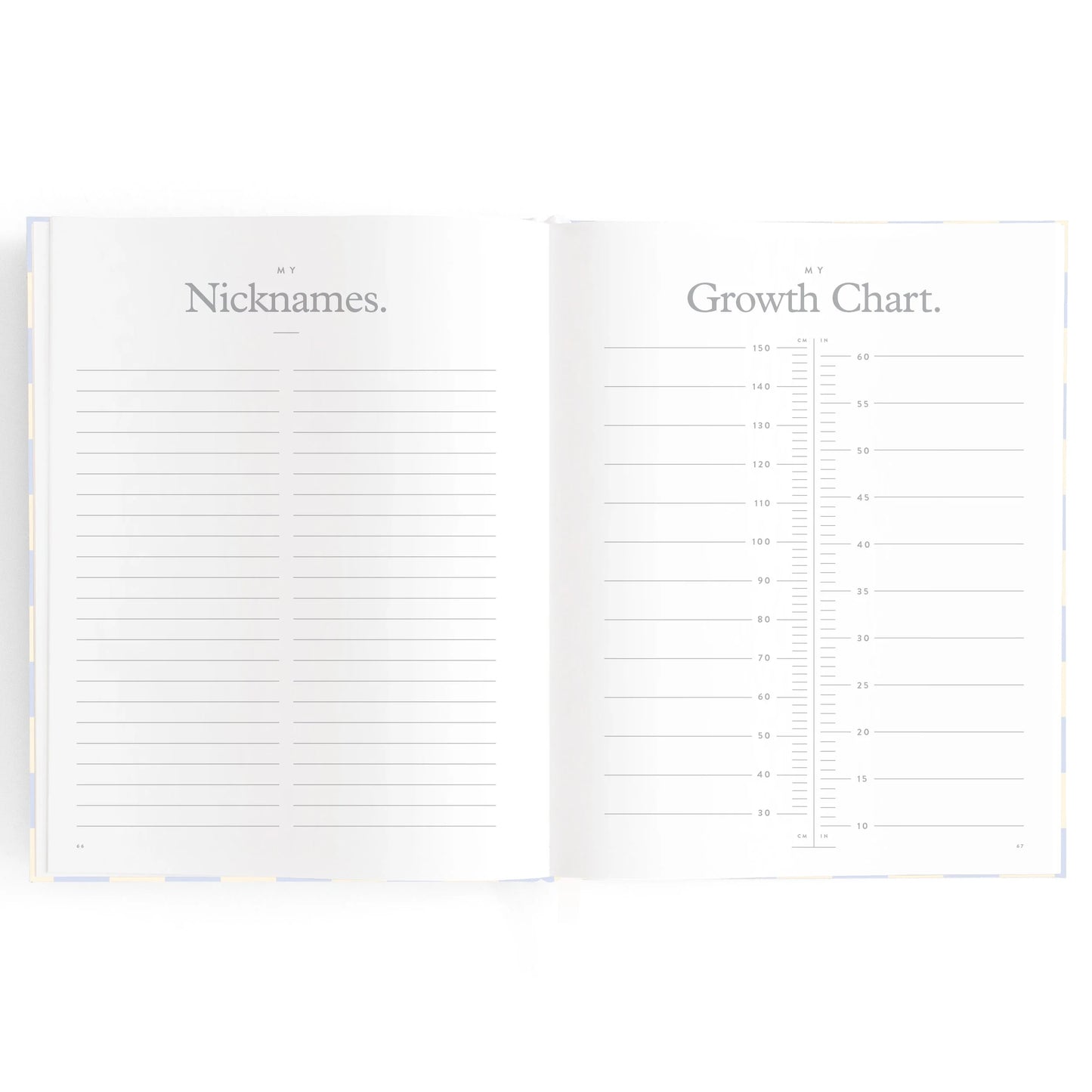 Baby Book - Blue Check