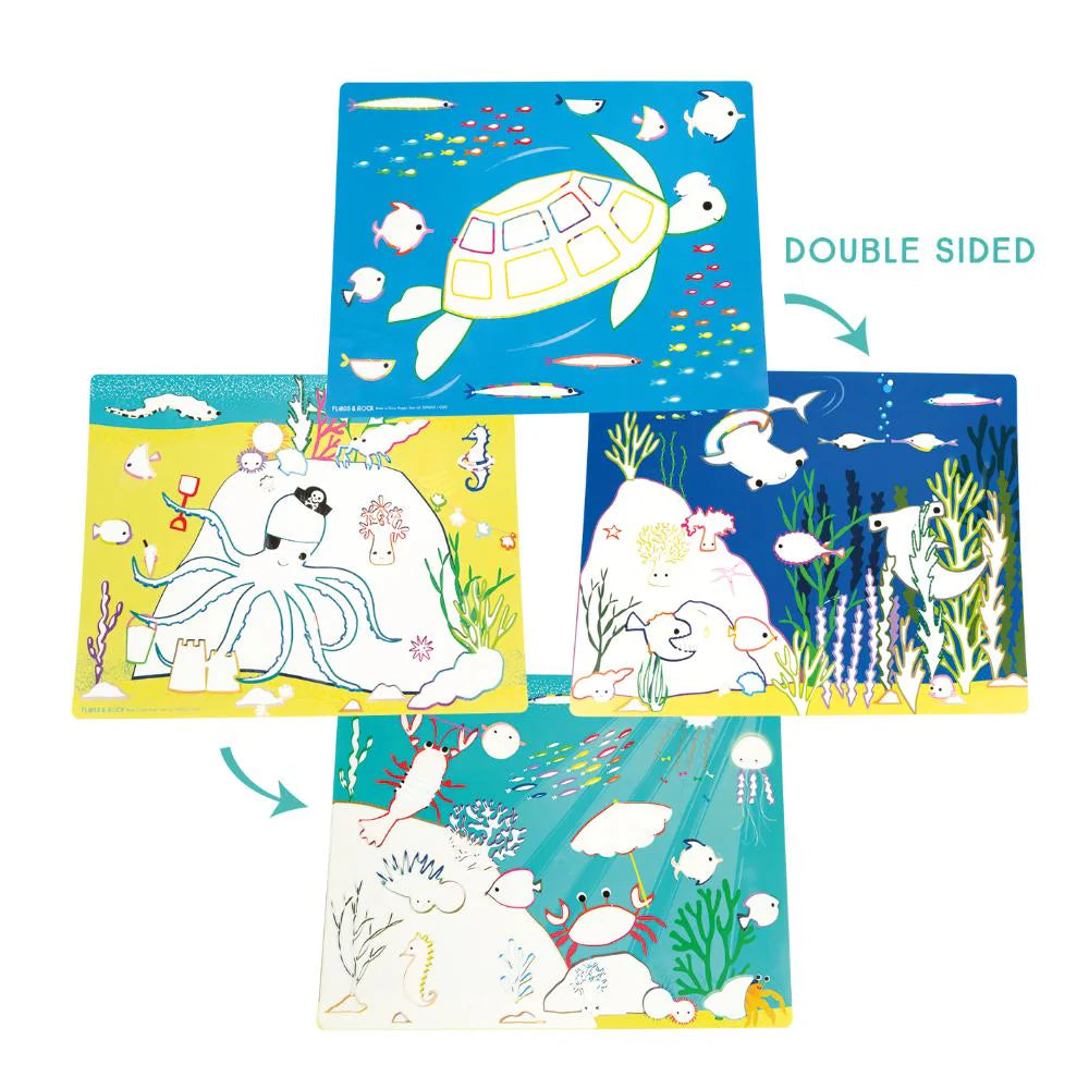 Floss & Rock Magic Water Mats - Ocean
