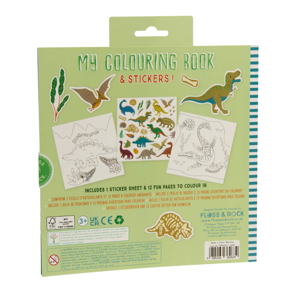 Floss & Rock My Colouring Book - Dinosaur