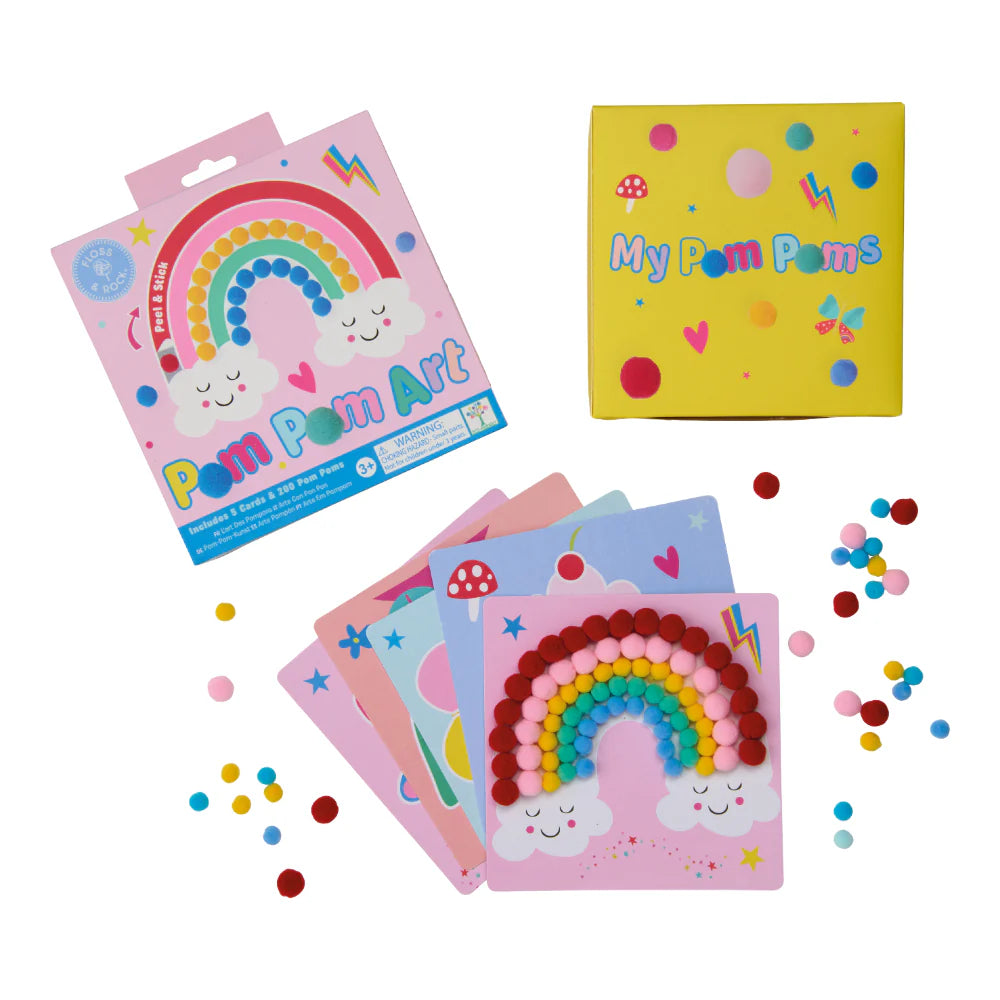 Floss & Rock Pom Pom Art - Rainbow Fairy