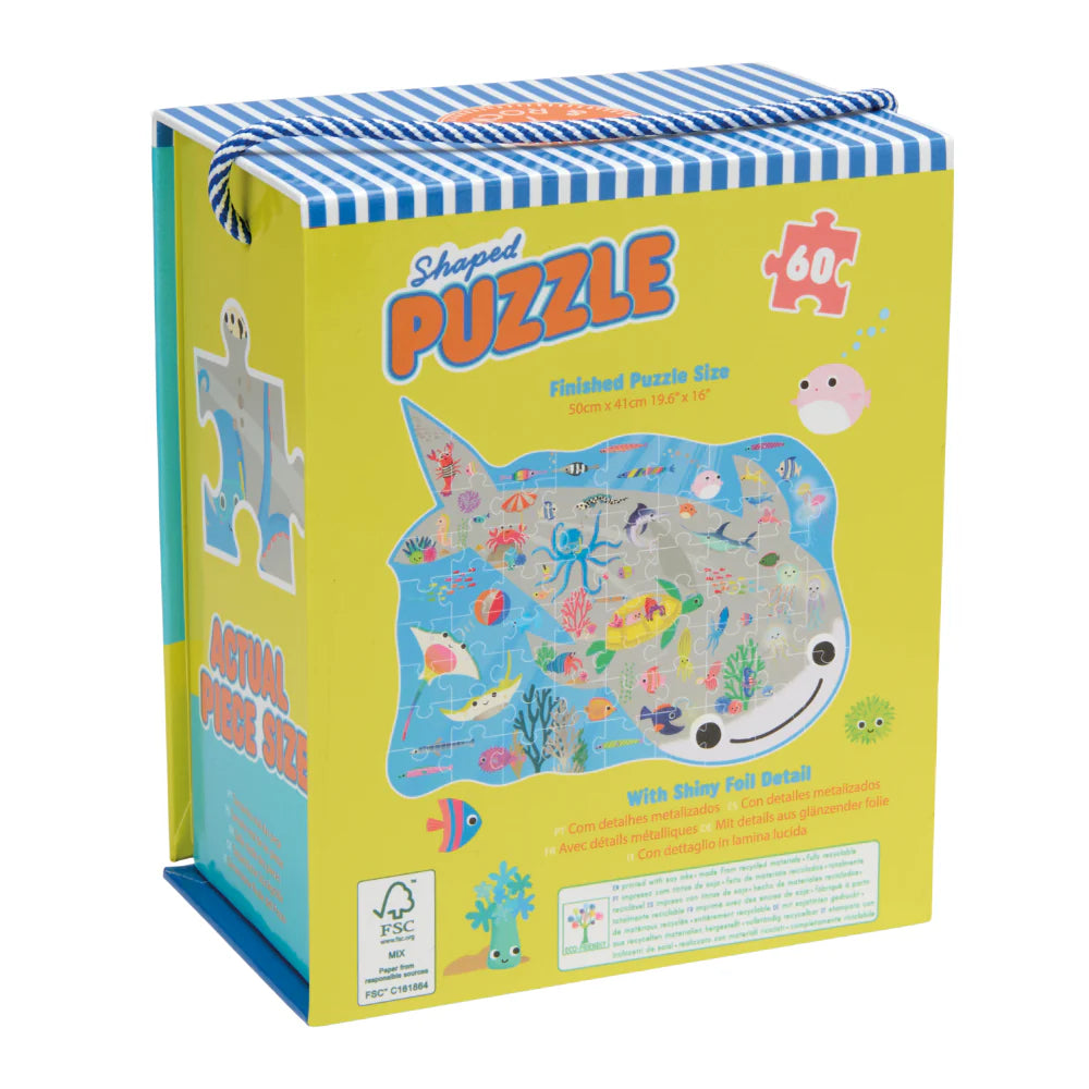 Floss & Rock 60 pc Shaped Jigsaw Puzzle - Ocean