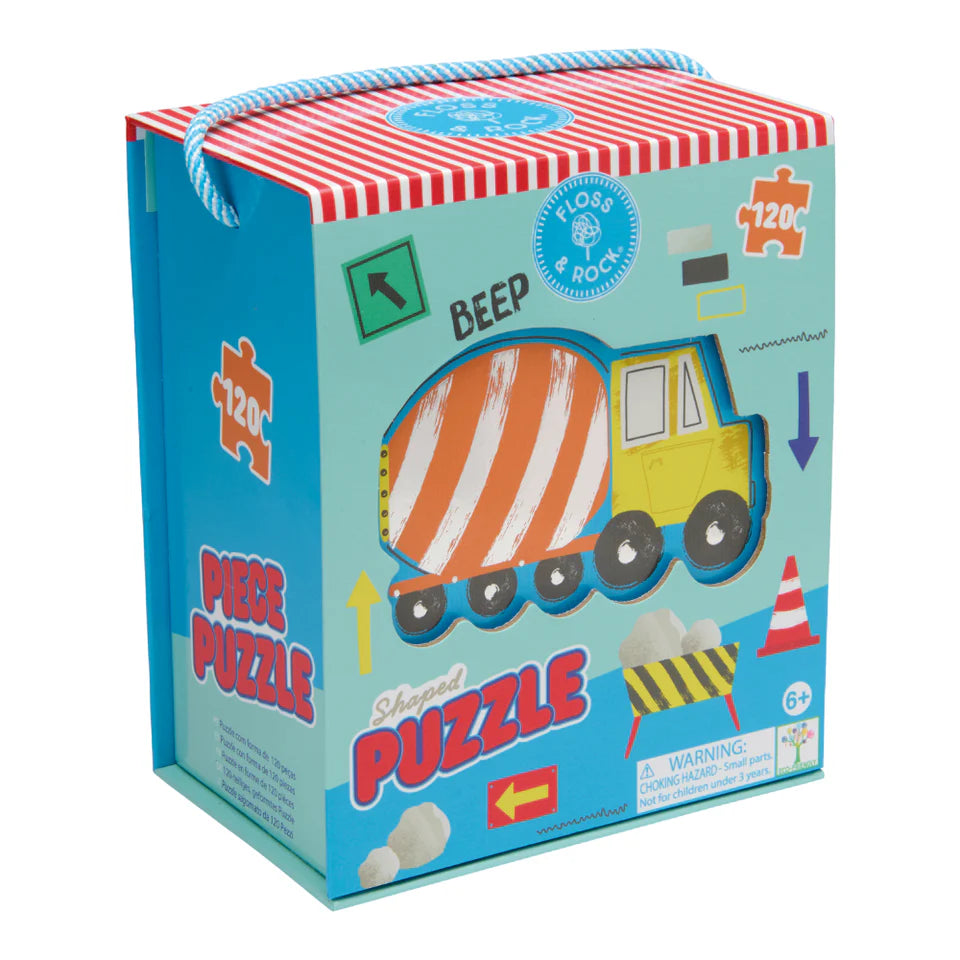 Floss & Rock 120 pc Shaped Jigsaw Puzzle - Construction