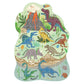 Floss & Rock 120 pc Shaped Jigsaw Puzzle - Dinosaur