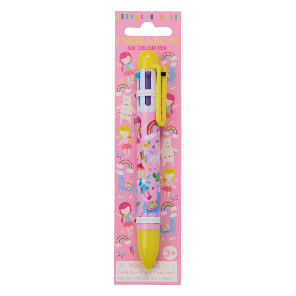 Floss & Rock Six Colour Pen - Rainbow Fairy