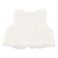 Botanica Embroidered Faux Fur Vest - Cream