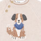 Knitted Dog Romper - Oat