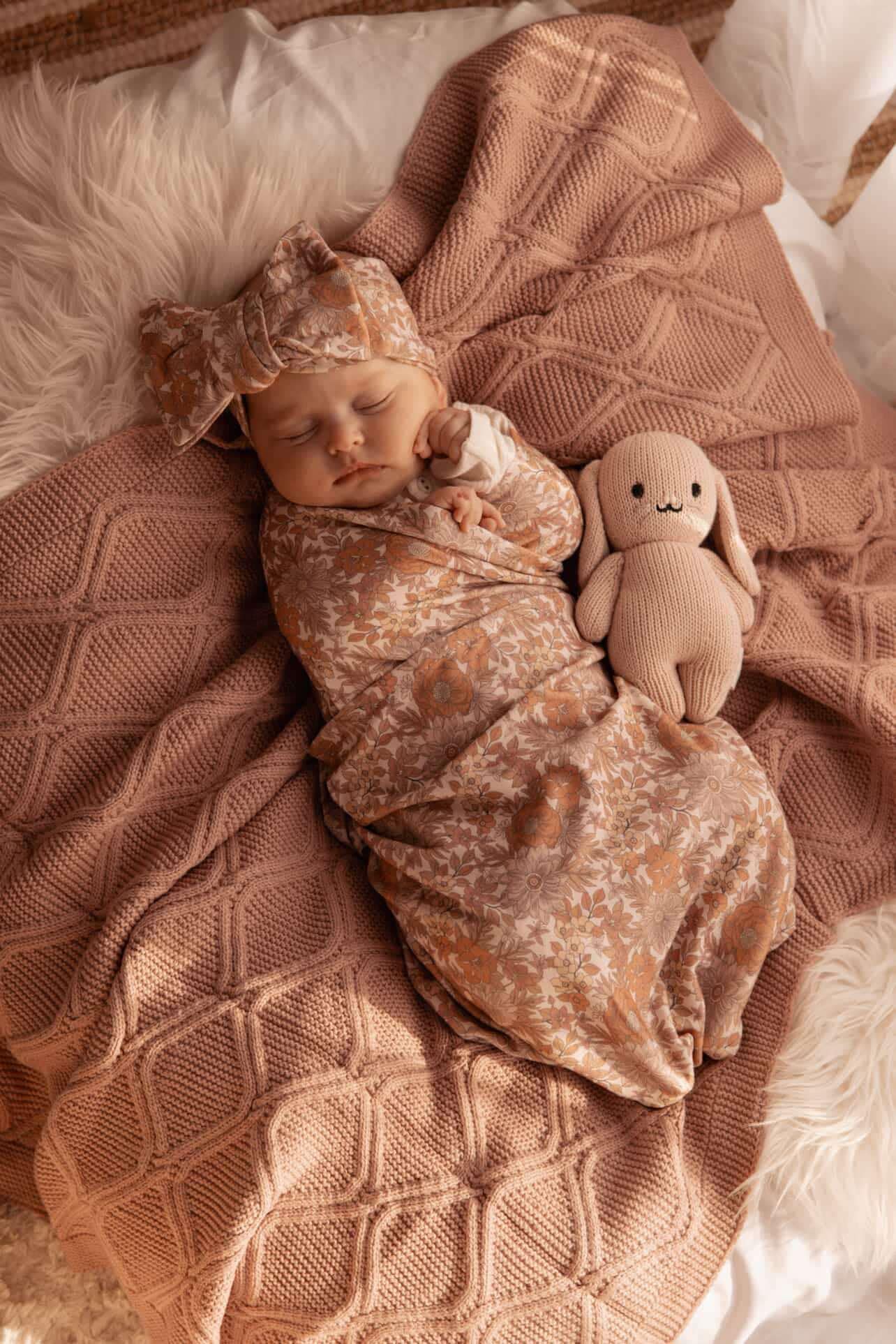Jersey Swaddle - Floral