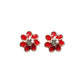 Daisy Diamante Studs - Red
