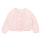 Girl Pointelle Cardigan - Pale Pink