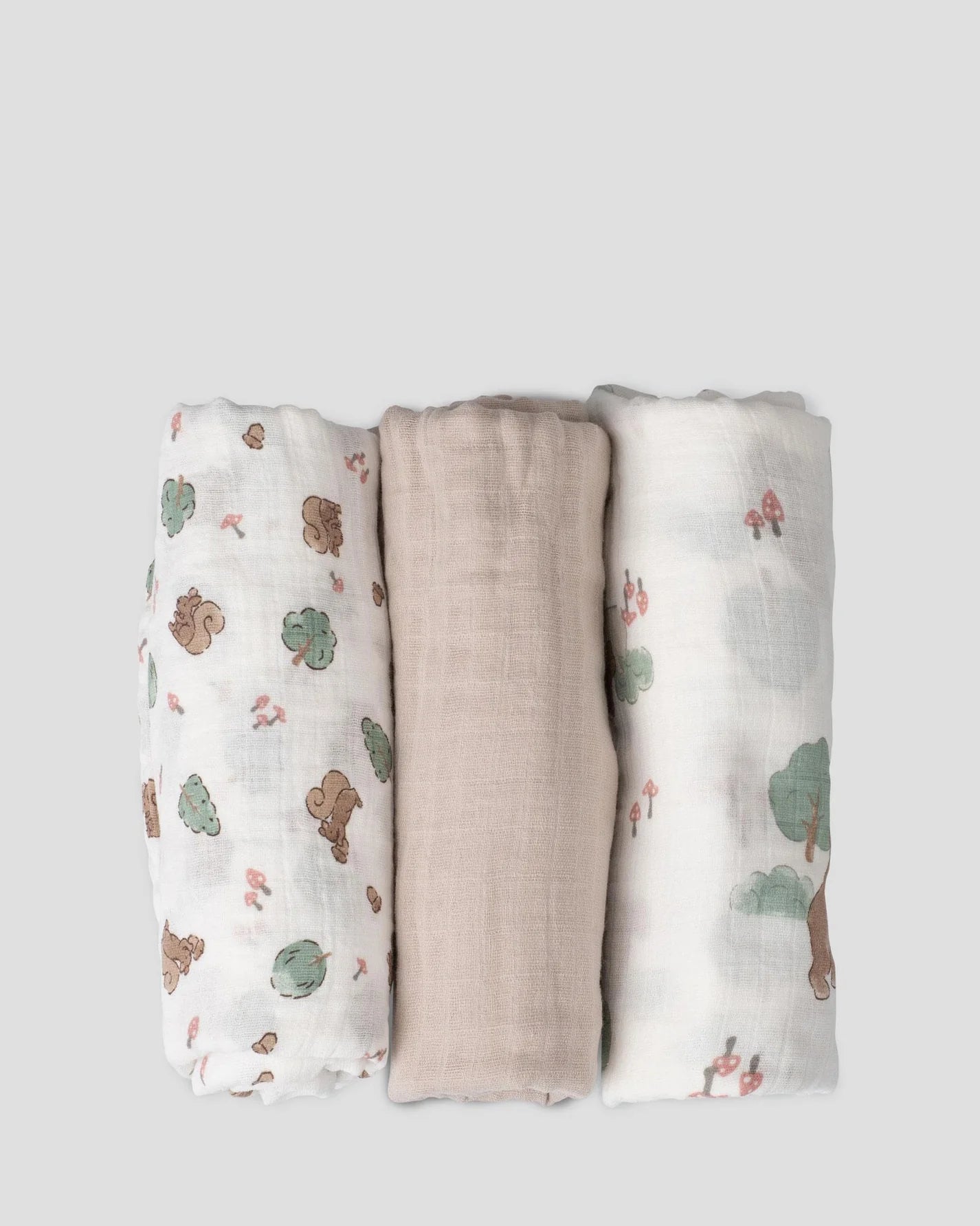 Muslin Wraps 3 Pack  - Bushland Bear