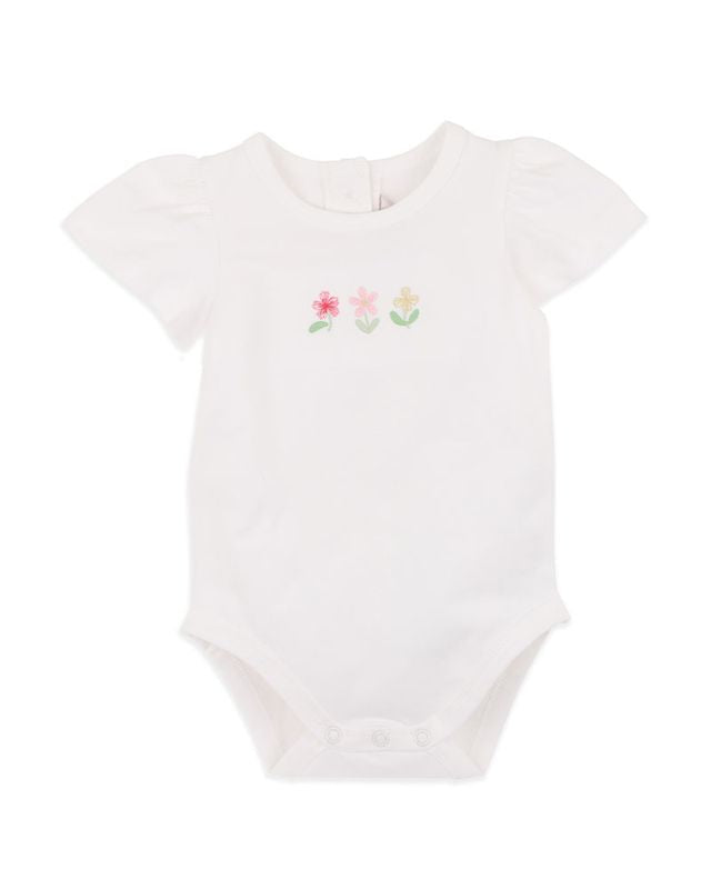 Grow Wild Embroidered Bodysuit - Cloud