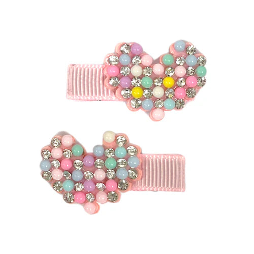 Pearl Rhinestone Hair Clips