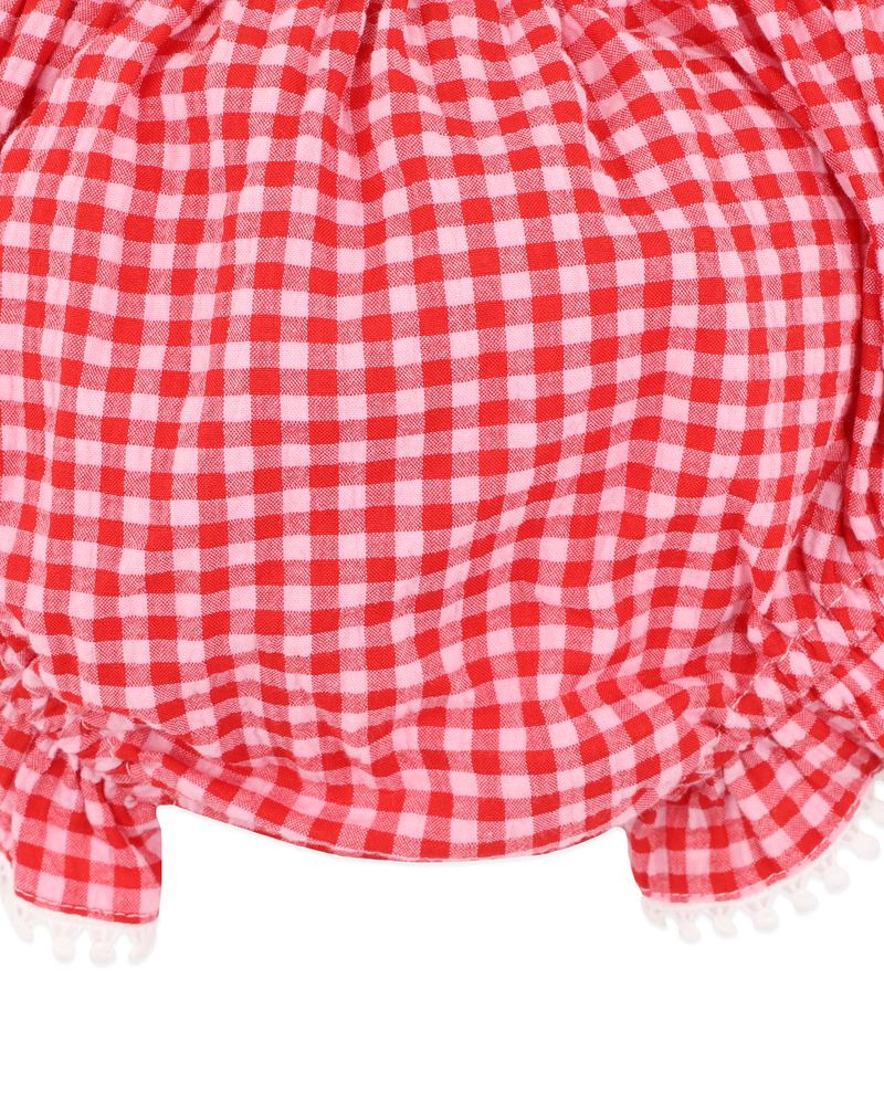 Sundae Bloomers - Pink/Red Gingham