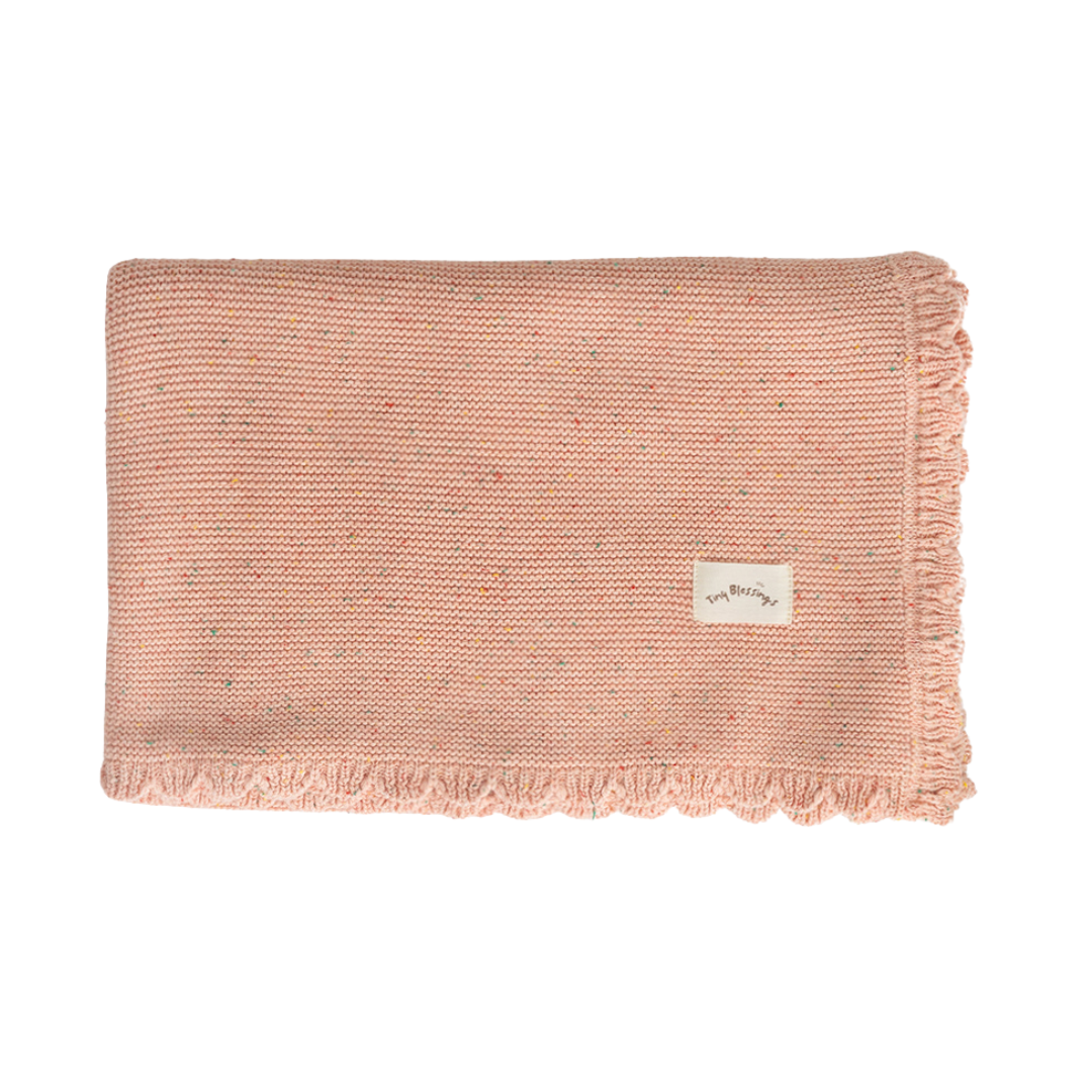 Heirloom Blanket - Peach Sprinkles