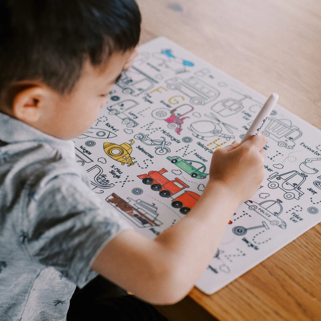 Toot Toot Classic Colouring & Doodle Mat