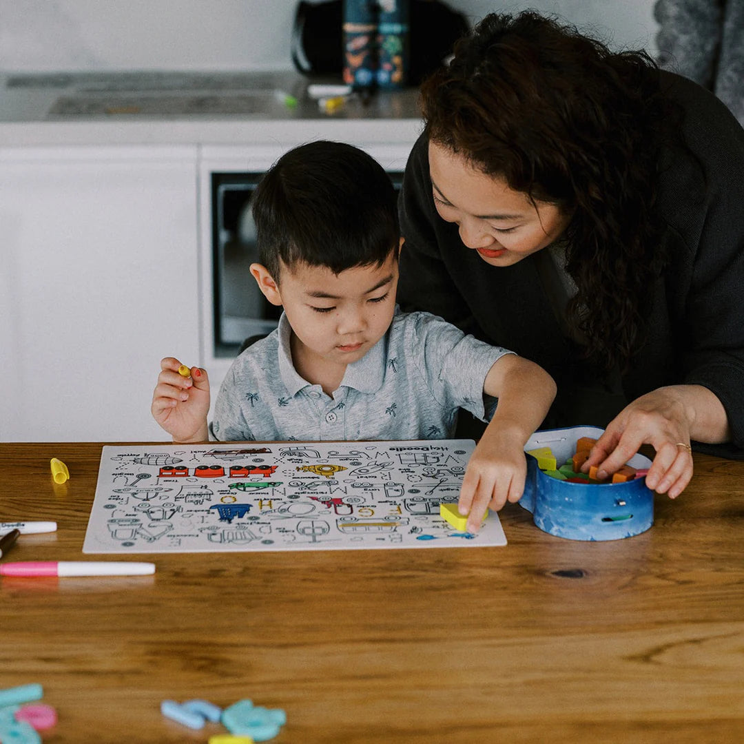 Toot Toot Classic Colouring & Doodle Mat