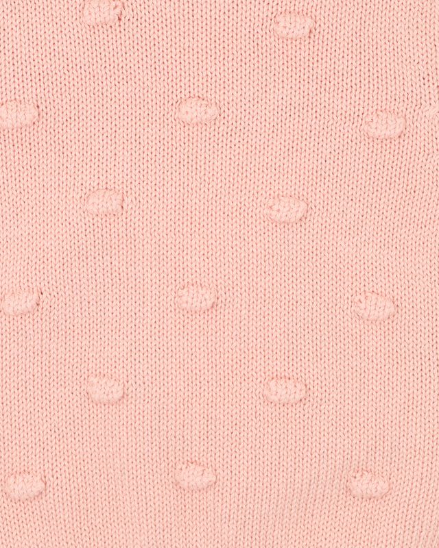 Bobble Knit Vest - Vintage Rose