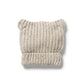 Organic Knitted Bear Hat - Coco Speckle