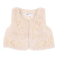 Winnie Emb. Faux Fur Vest - Natural