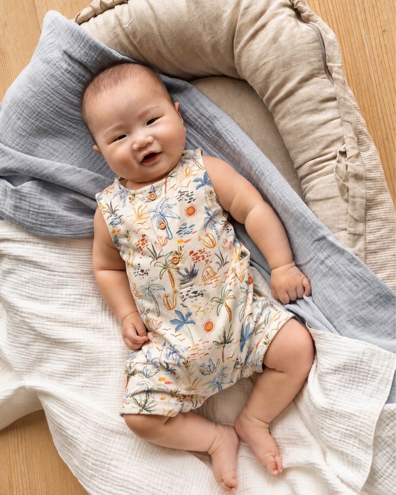 Havanna Button Up Romper - Havanna Print