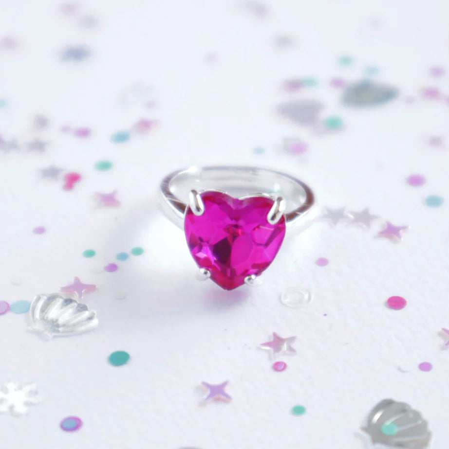 Heart Of The Ocean Ring Pink with Box