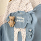 'Hello World' Chunky Knit Jumper - Blue