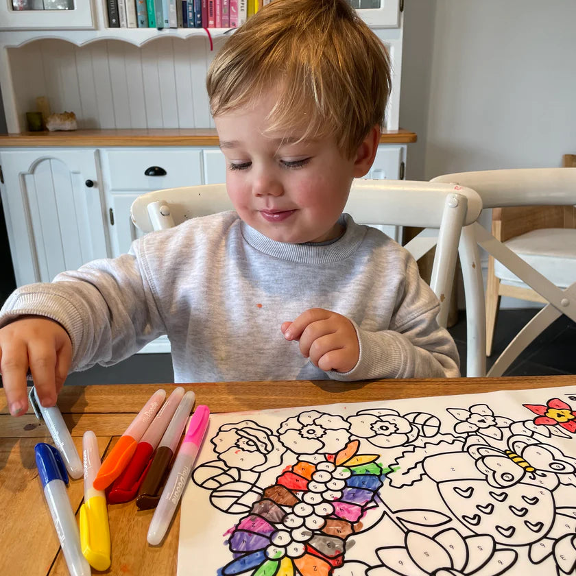 Flower Power Classic Colouring & Doodle Mat