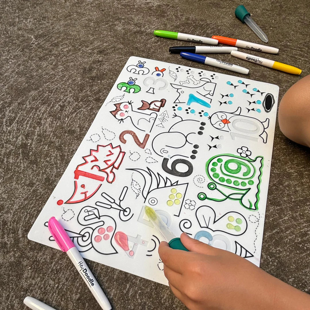 Wild Digits Sensory Colouring & Doodle Mat