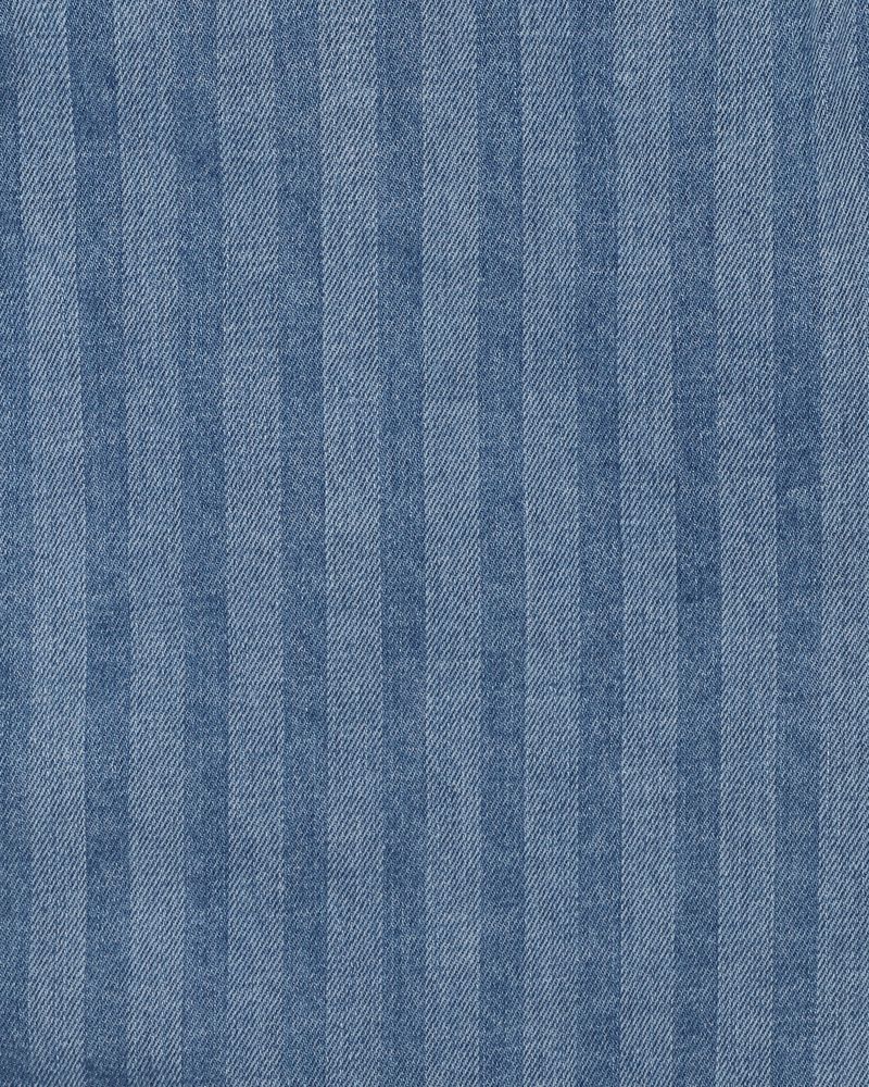 Sway Denim Stripe Romper - Indigo