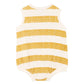 Sway Stripe Wide Rib Bodysuit - Mustard Stripe